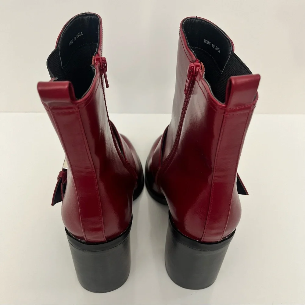 Dolce Vita Bria Red Harness Ankle Boots Womens 10 - Picture 9 of 13